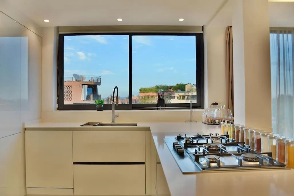 Apartment Appartement De Luxe A Marrakech Avec Jacuzzi Piscine Et Vue Panoramique Marrakesh